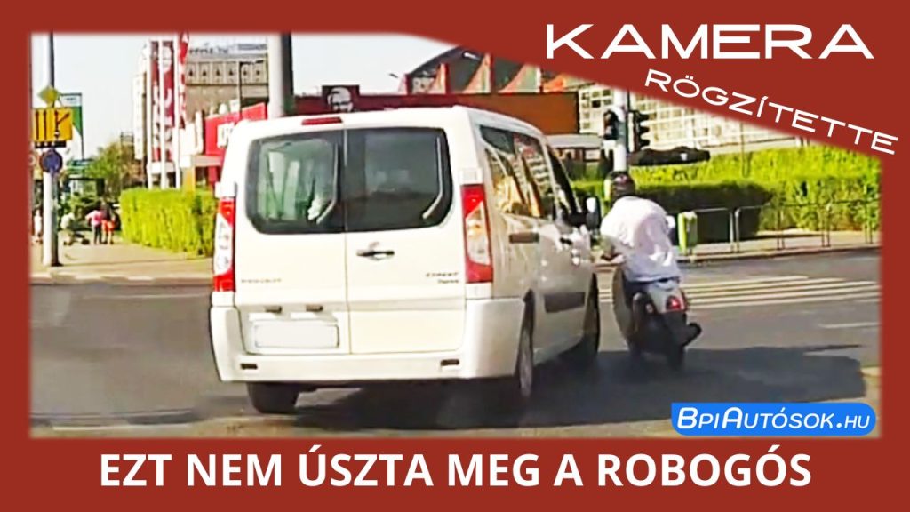 Próbált menekülni a robogós, de elkapta a szabálytalan furgonos