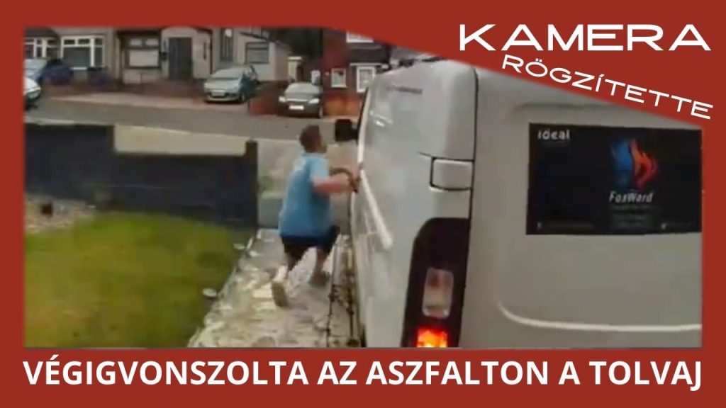 Végigvonszolta a tulajdonost az aszfalton egy autótolvaj