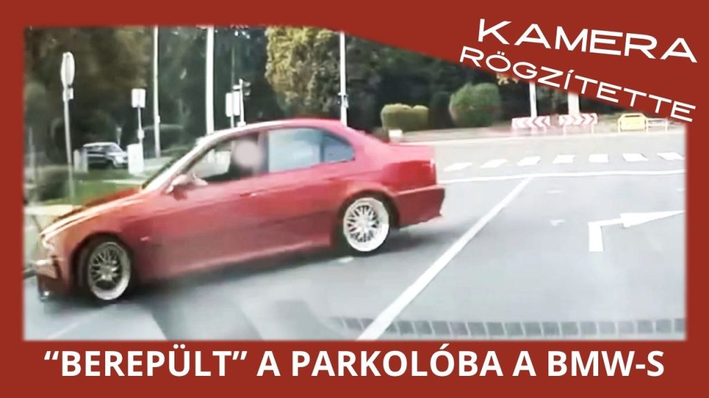 Sok volt a gáz,”beszállt” a parkolóba egy BMW-s. Nekicsapódott egy parkoló autónak is