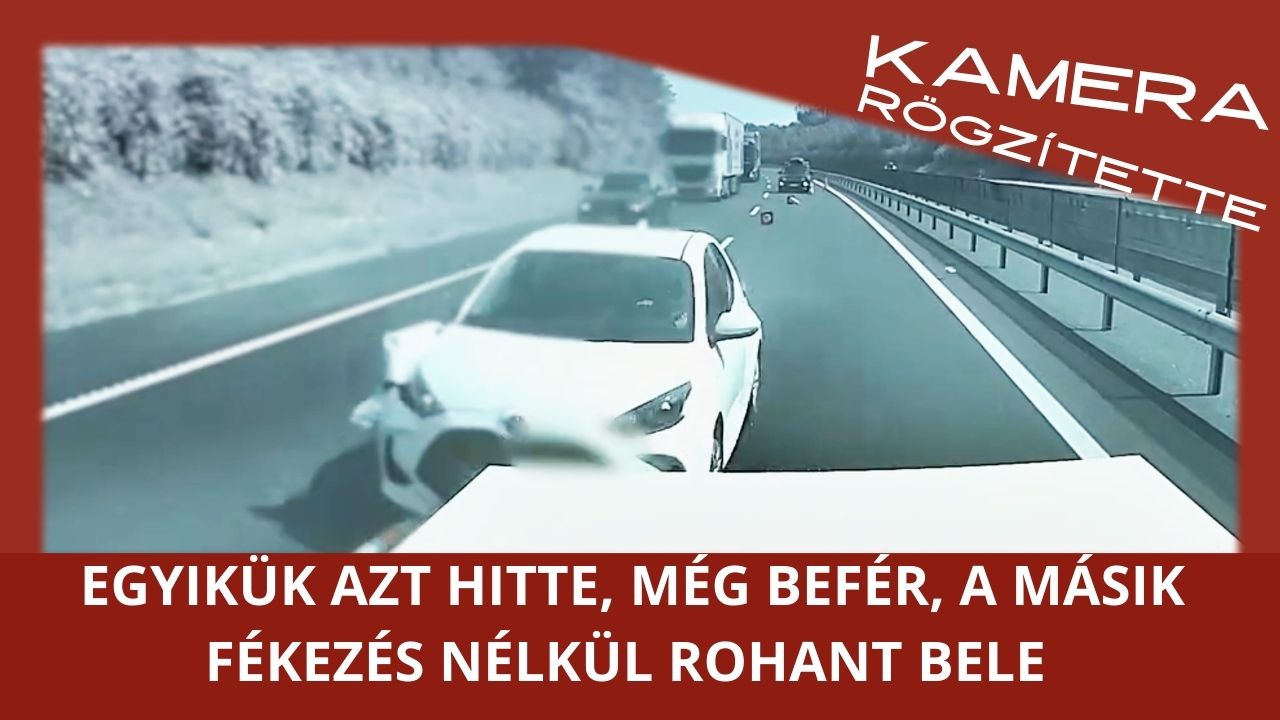 Az első fékezés nélkül rohant neki az ütközéselnyelőnek, a második azt hitte, még befér