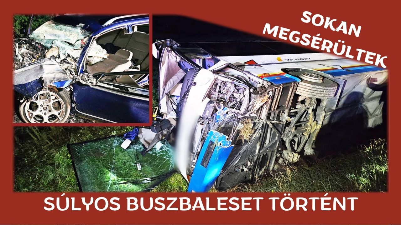 Súlyos buszbaleset történt. Sok a sérült