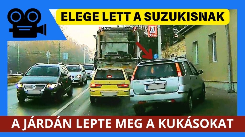 Igencsak meglepte a kukásokat egy suzukis a 16. kerületben