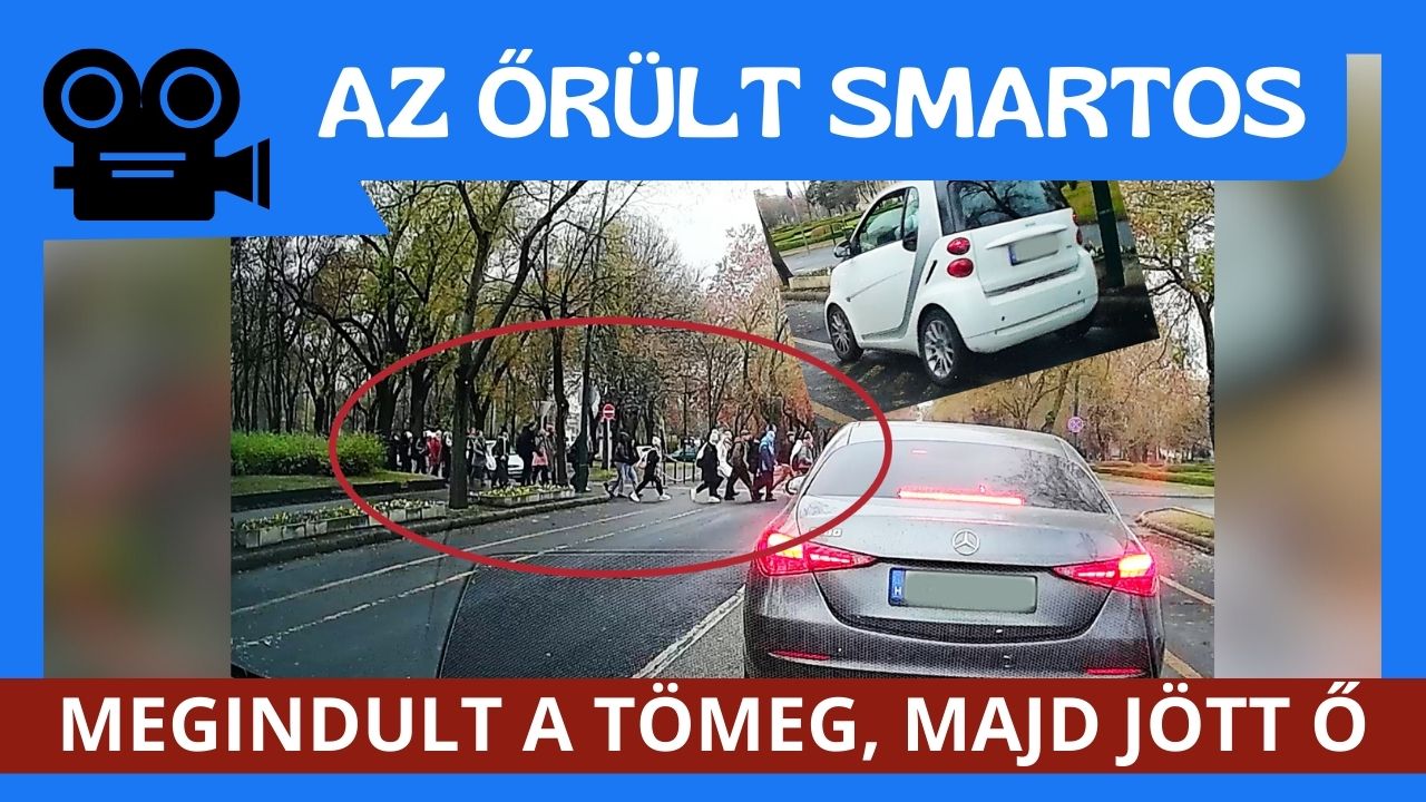 Kis híján a tömegbe gázolt az ámokfutó, kerékpársávon hajtó smartos