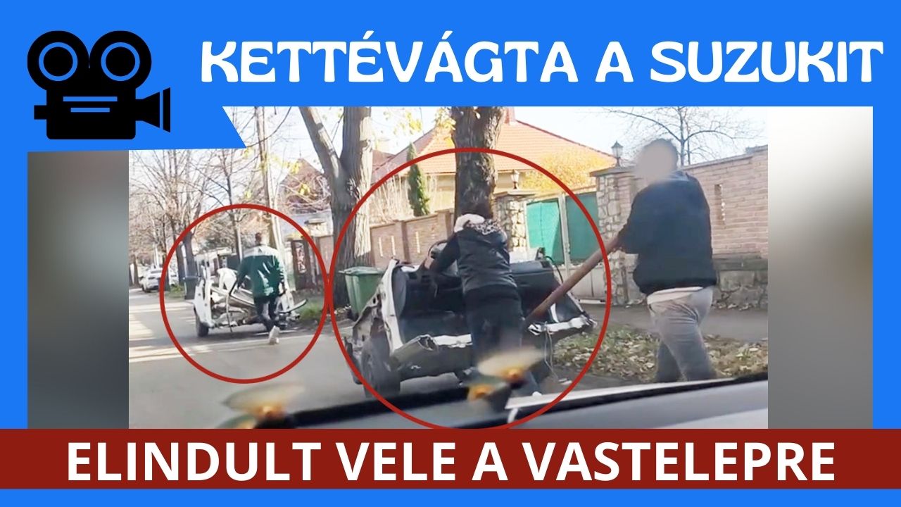 Elvették a jogosítványát, majd kettévágta a Suzukiját, aztán a vastelepre indult vele, hogy leadja