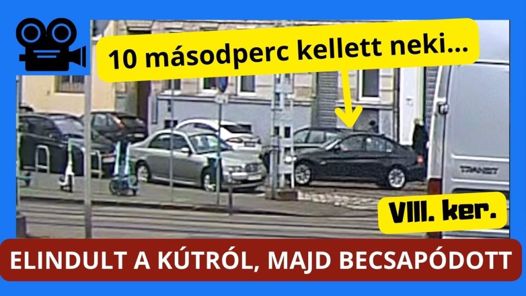 Elindult a BMW-s a kútról, tíz másodperc múlva rommá tört egy Fordot a VIII. kerületben