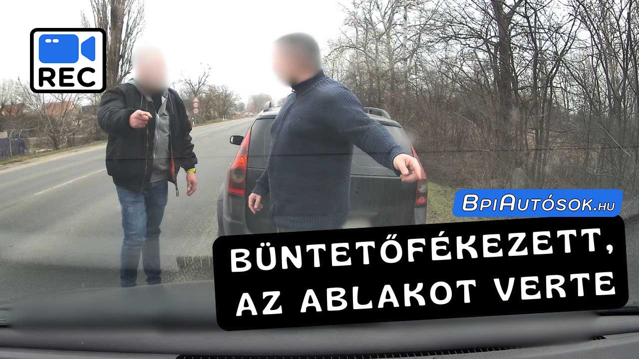 Büntetőfékezett, majd az ablakot verte – ott ült a 9 hónapos baba is