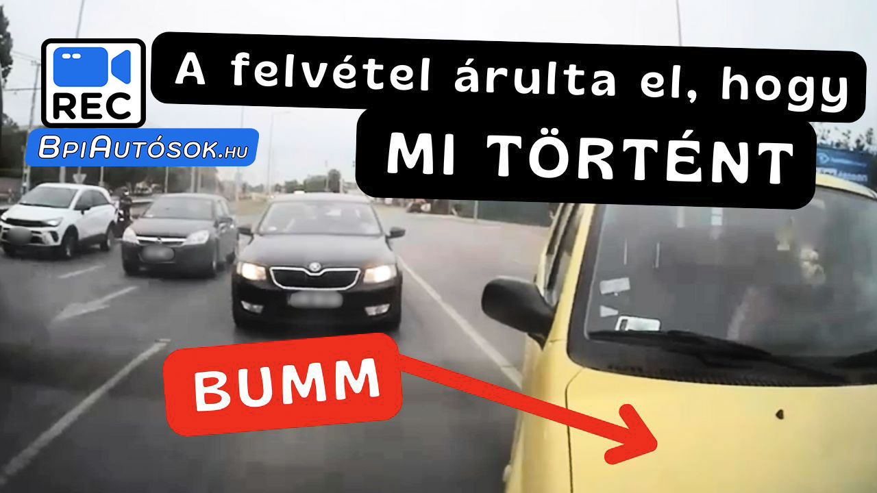 Így lett egy elmebeteg manőverből baleset – A kamera mindent rögzített