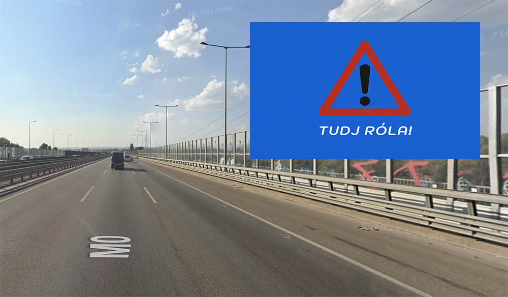Két sávot lezárnak az M0-son – torlódásra kell készülni