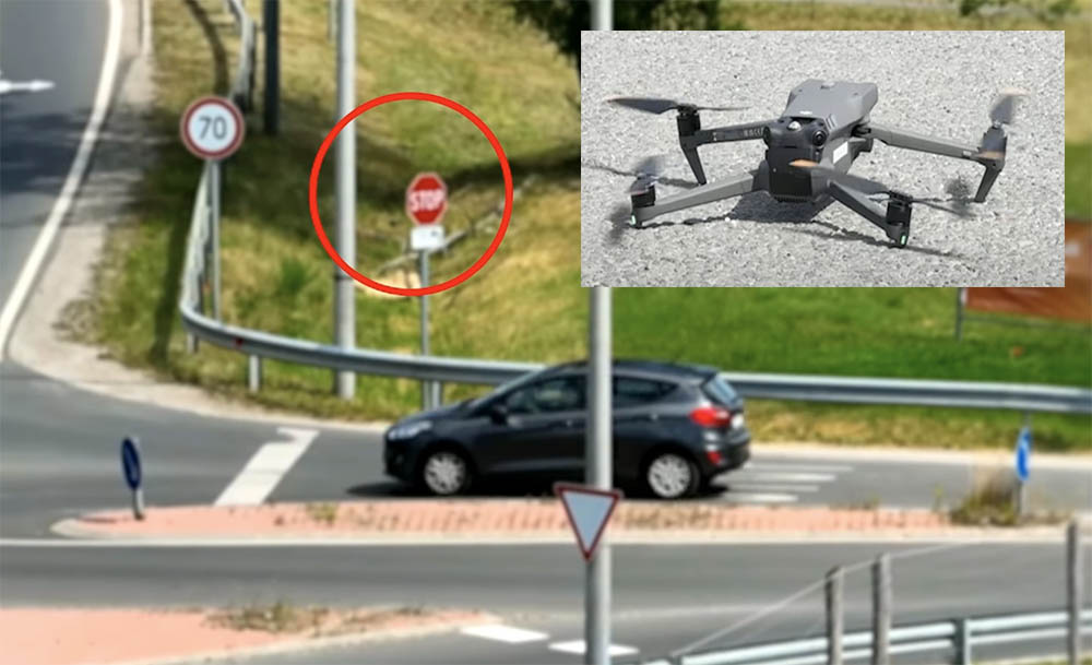 Tudd hogy, a levegőből is figyelhetnek a kereszteződésnél