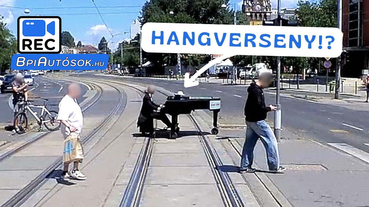 A guruló zongorista újra feltűnt Budapesten