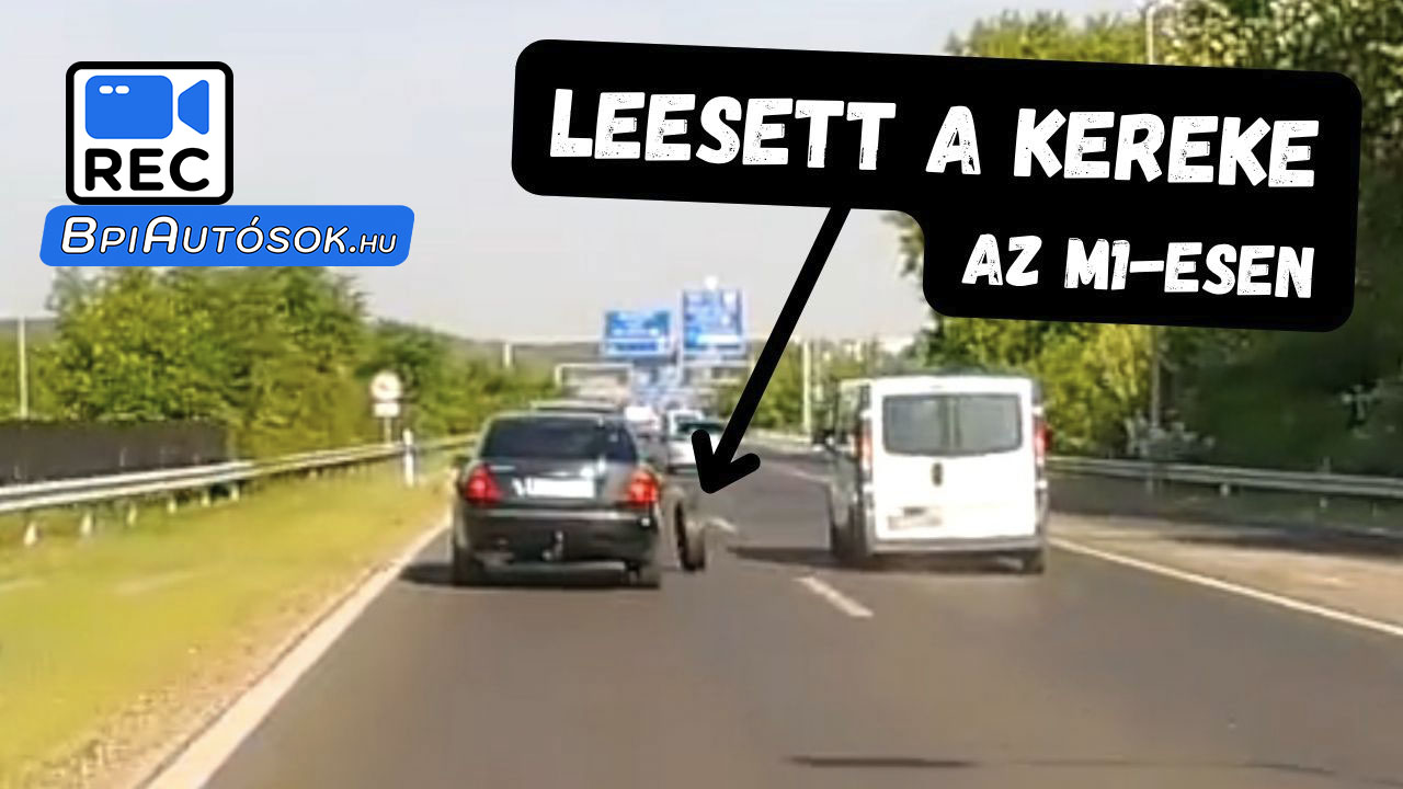 Elszabadult kerék az M1-esen – járdázó Prius a 17. kerületben