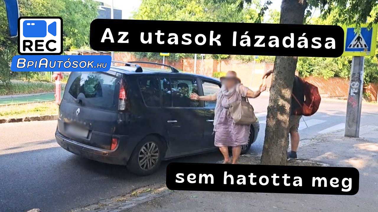 Kiakadtak az utasok! Egy Renault sofőrje állította le a tömegközlekedést Budán
