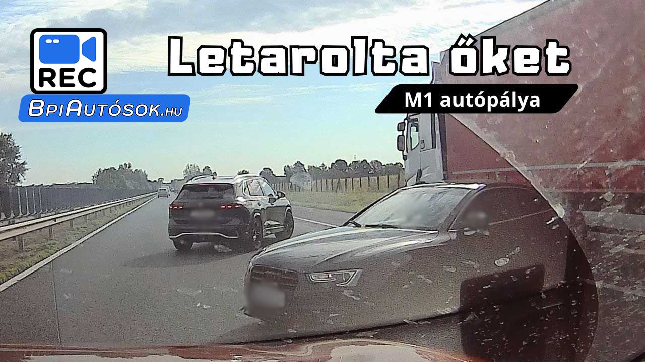 Eszeveszett tempóval érkezett Audi okozott láncbalesetet az M1-esen