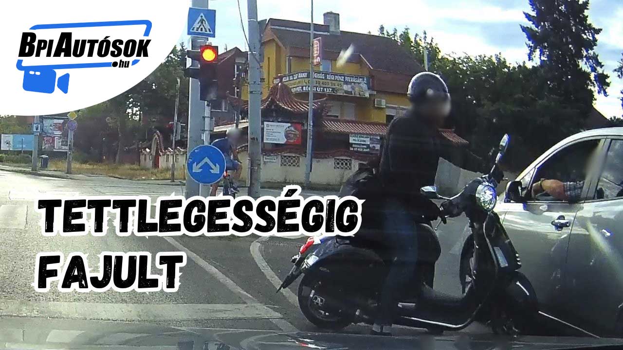 Robogós támadt egy autósra a Kerepesi úton