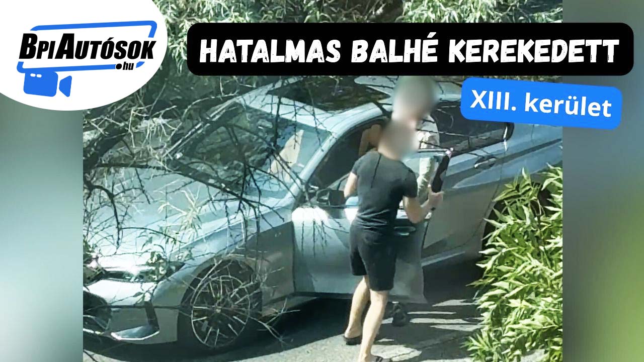 Hatalmas balhé kerekedett – a végén egyikük a motorháztetőn kötött ki