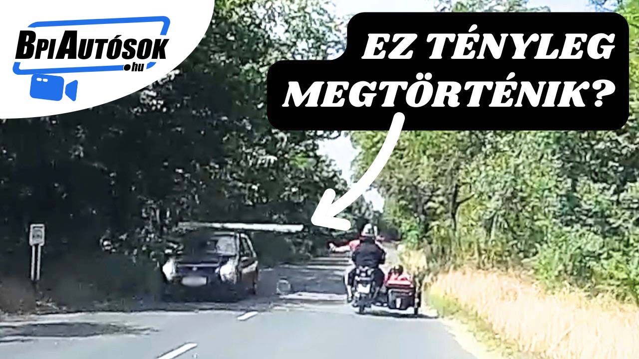 Rémület az oldalkocsis motoron – Ennyire nem lehet valaki hülye