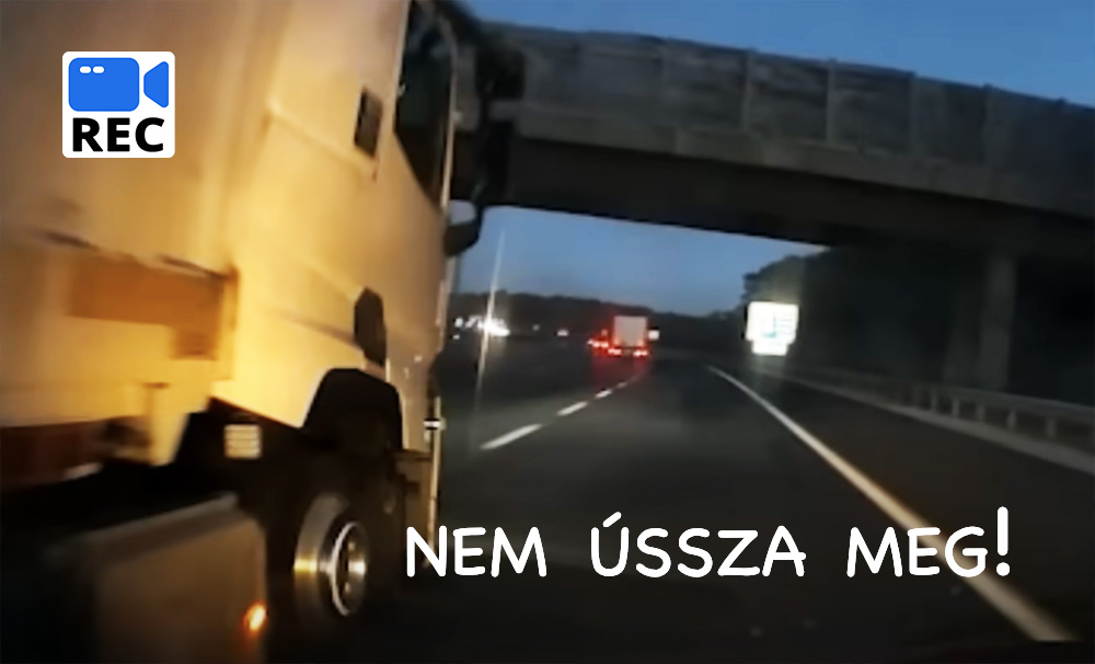 Ezt művelte a kamionos az M0-son – nem úszta meg következmények nélkül