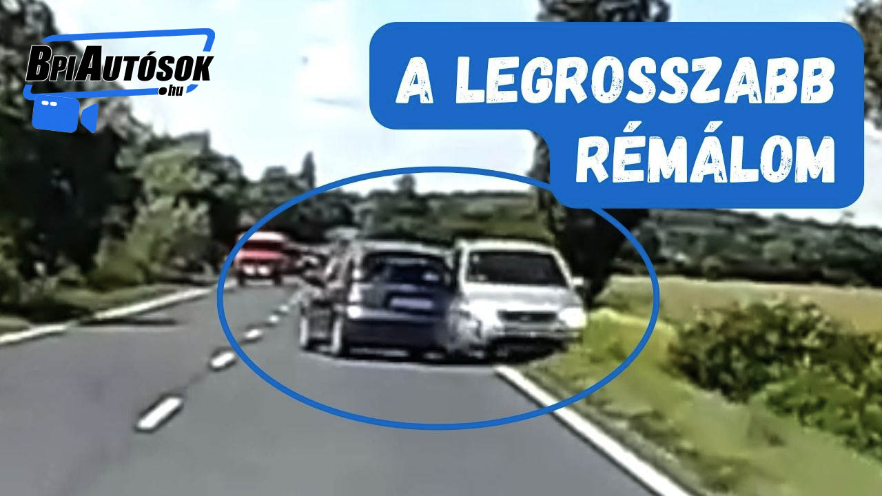 Videón a baleset: Több száz méteren át csúszott az árokban, majd a tetejére borult egy autó. Csodával határos módon senki sem sérült meg komolyan