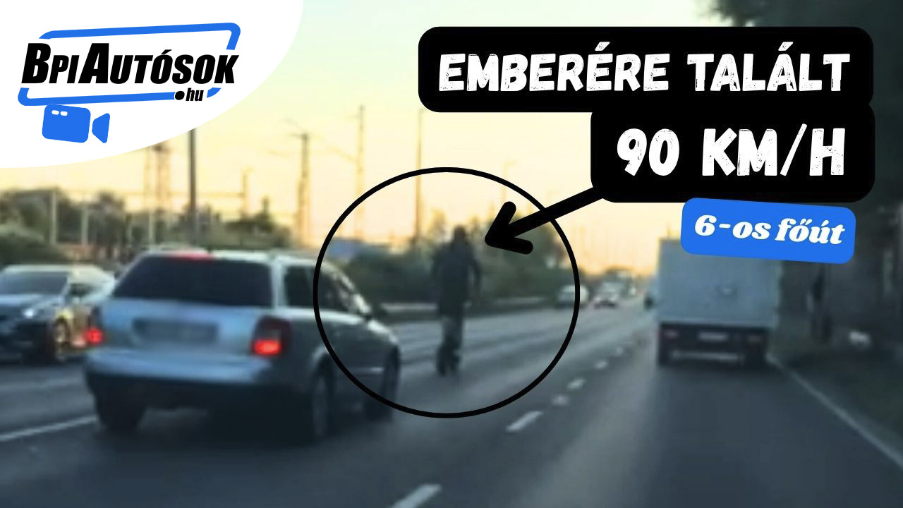 90-nel száguldott egy rolleres a 6-oson, de emberére talált – az audis nem nézte jó szemmel