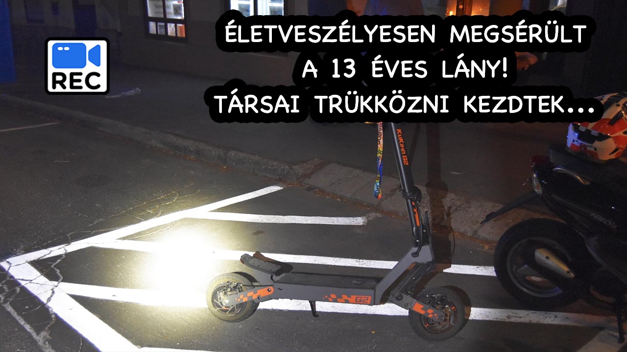 Elrejtették a rollereket a fiatalok, miután társuk súlyosan megsérült