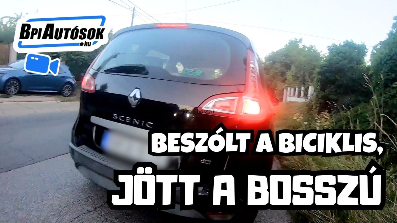 Beszólt a bringás, majd jött a többszörös bosszú