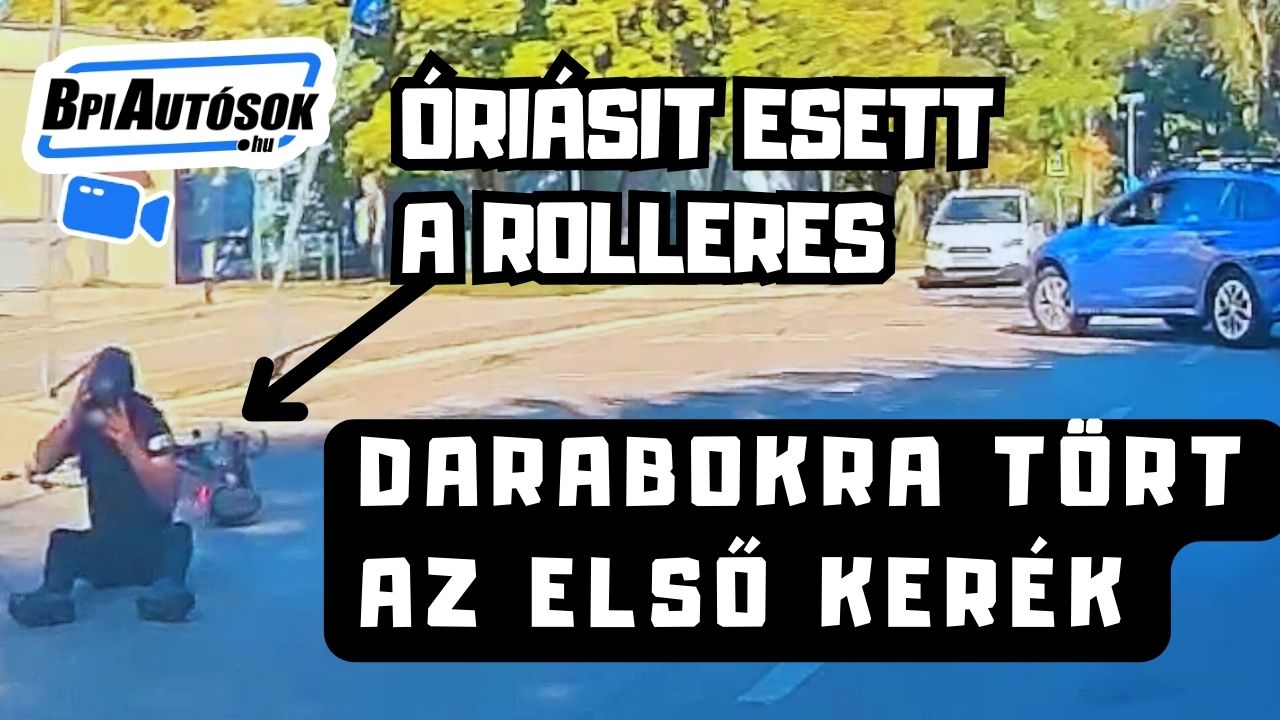 Óriásit esett rollerrel – sisak nélkül ez végzetes lett volna