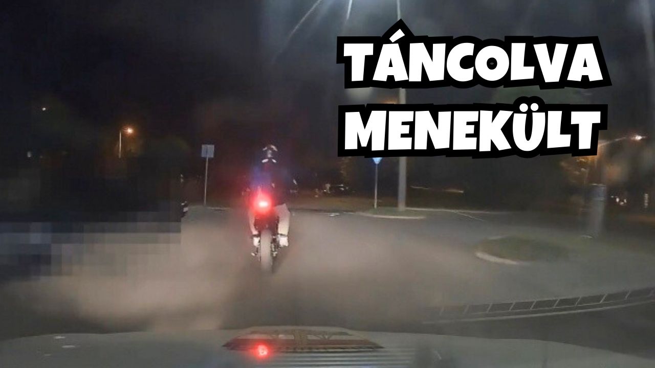 Táncolt a motoron a 17 éves, rendőrök elől menekülő fiú