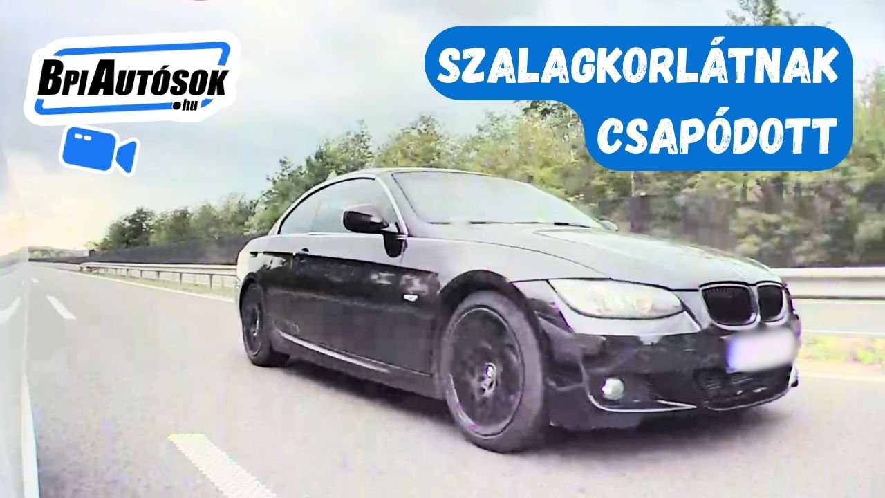 Egyik BMW-s szalagkorlátnak csapódott, a másik meg rolleres elé kanyarodott