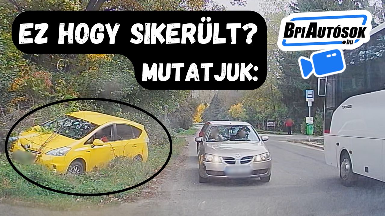 Toyota Prius csapódott a bokrok közé Kismaroson