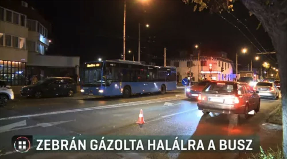 Zebrán gázolt halálra egy gyalogost egy busz Budapesten – egy utassal veszett össze a sofőr, ez vonhatta el a figyelmét