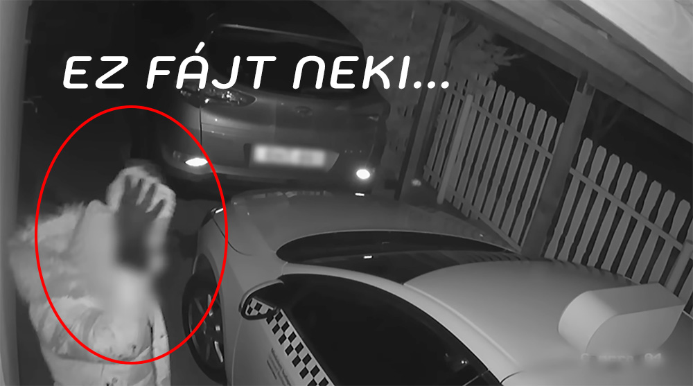 A kő visszavágott: saját arcát találta el az autótolvaj