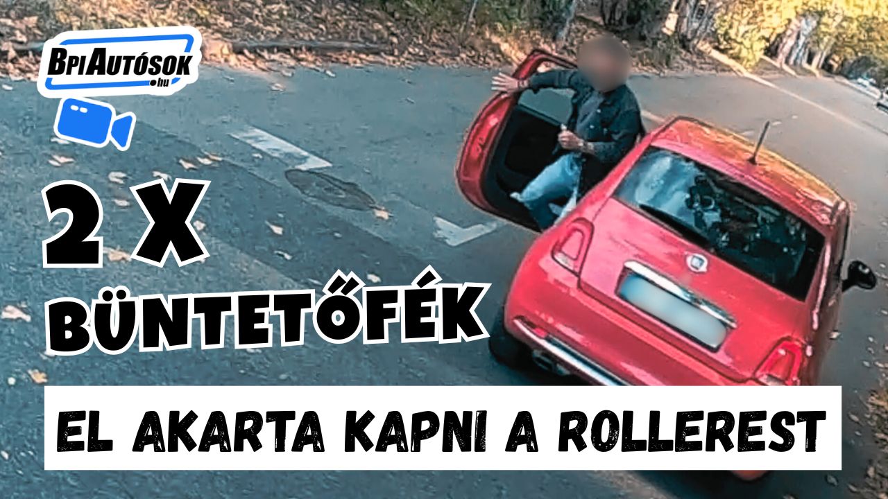 Kétszer büntetőfékezett, majd el akarta kapni a rollerest a begőzölt férfi