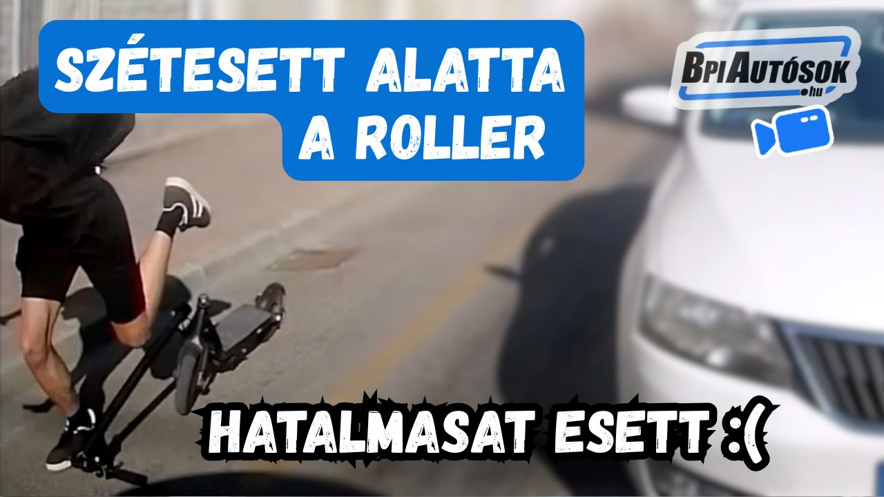 Szétesett alatta a roller – Hatalmasat bukott egy fiatal Hatvanban