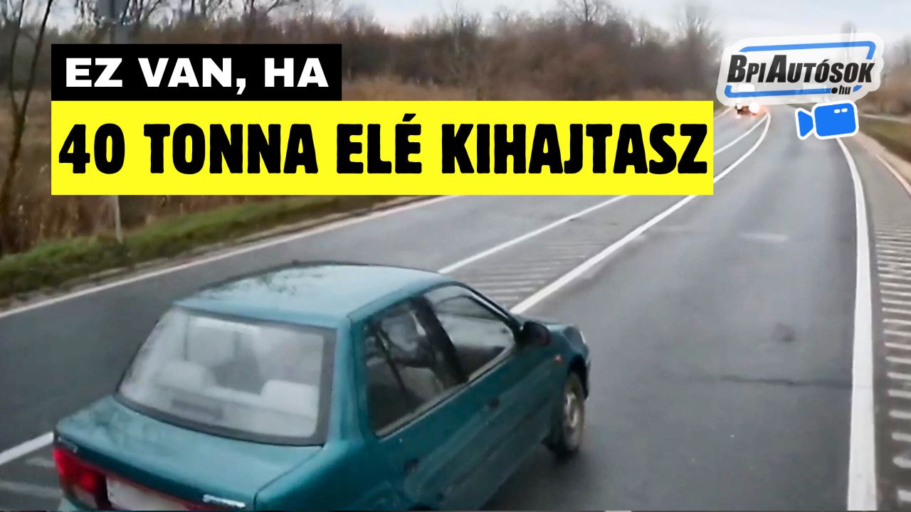 Ez történik, ha egy 40 tonnás üzemanyag-szállító kamion elé kifordulsz