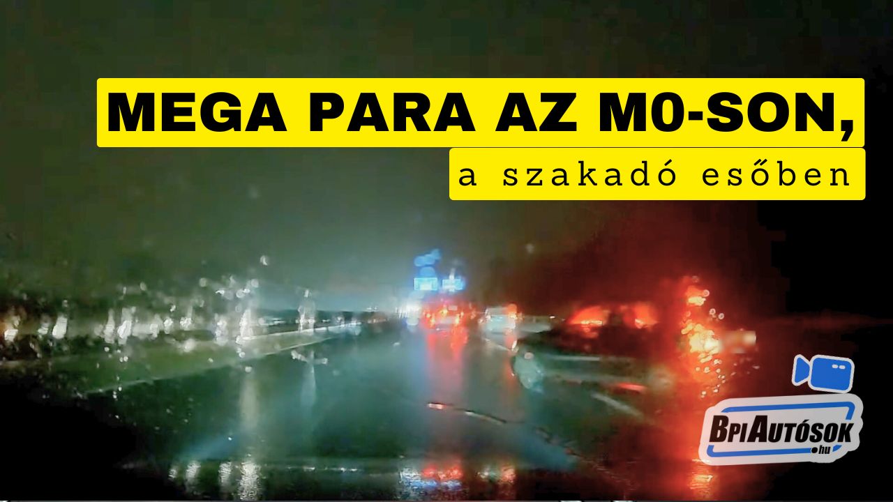 Mega para az M0-son: nagy tempónál pördült meg