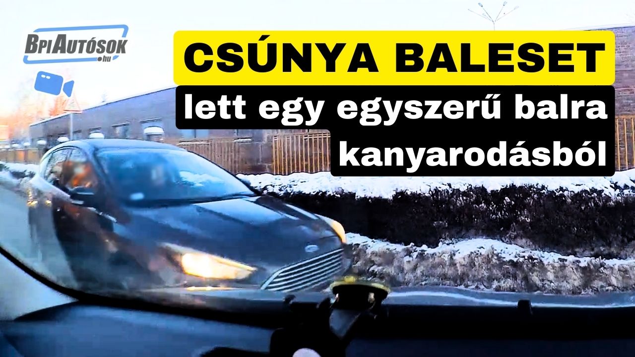 Csúnya baleset lett egy egyszerű balra kanyarodásból. Tanulj belőle!