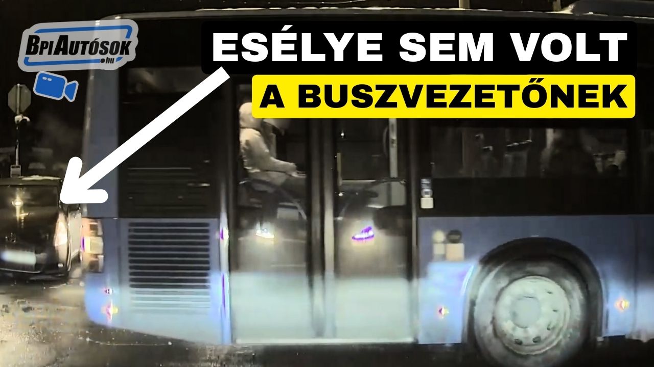 BKK-járat tarolta le az autó elejét Csepelen, mert az kihajtott elé – videón az eset