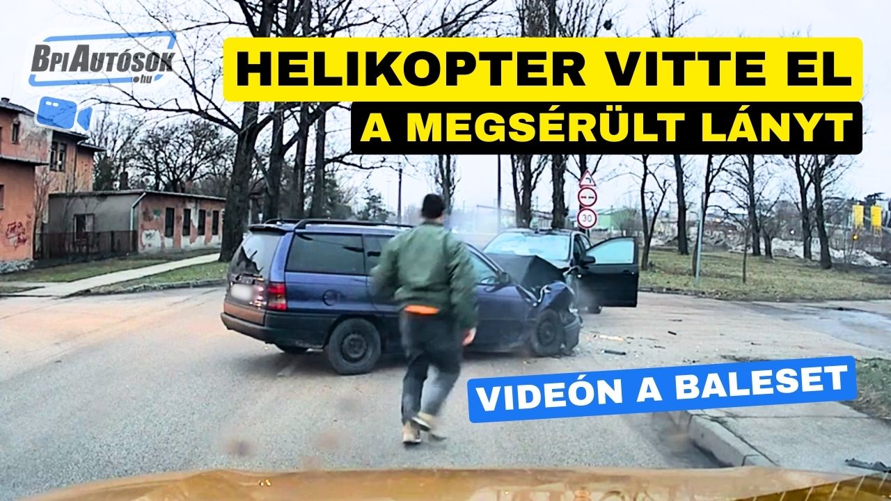 Jogosítvány nélkül tarolta le az Opelt – helikopter vitte el a megsérült lányt