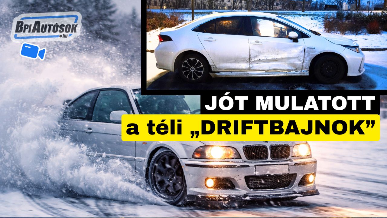 Téli „driftbajnok” törte össze olvasónk autóját