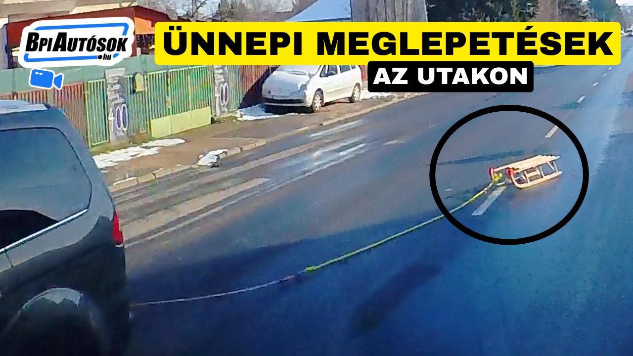 Szánkó, petárda, ütközés – ünnepi időszak az utakon