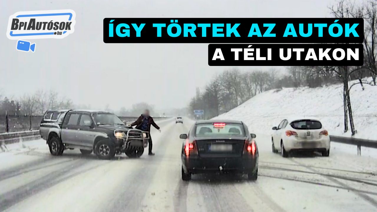 „Menjél már, nem tudsz vezetni?” – Így törtek az autók a téli utakon!