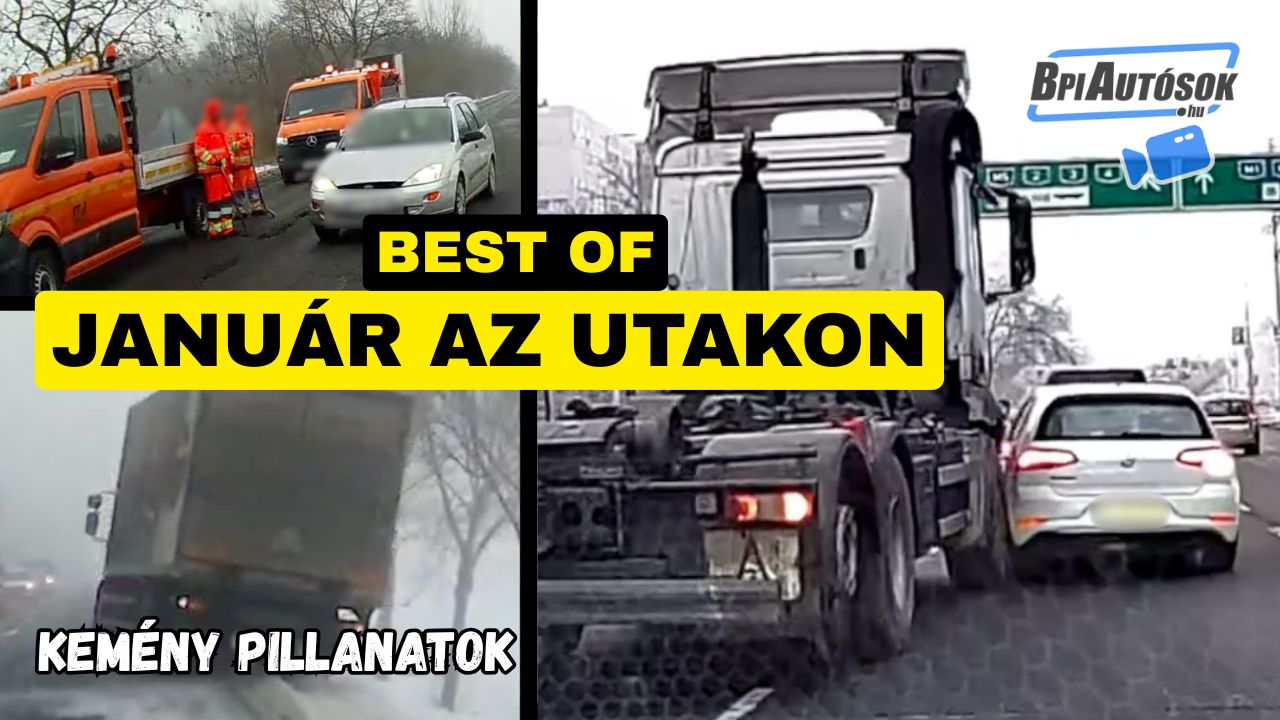 Január legkeményebb dashcam pillanatai – BpiAutósok Best of