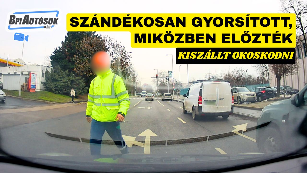Szándékosan gyorsított, miközben előzték, majd kiszállt „okoskodni”