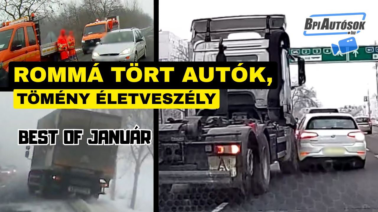 Kemény január az utakon – nem csak az időjárás volt a gond | BpiAutósok Best of Compilation